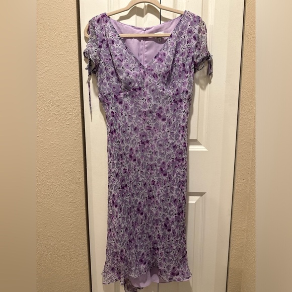 Mimi Maternity Silk 100% Floral Ethereal Romantic Dreamy Midi Dress , size S - Picture 1 of 8